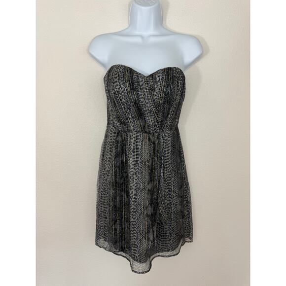Twelfth Street by Cynthia Vincent Silk Strapless Dress Size 4 - Picture 1 of 7